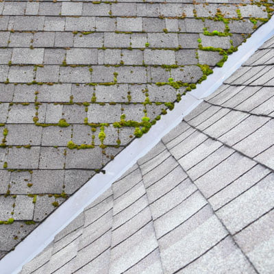 Commercial Roof in Virginia Beach VA that was cleaned by LBL Softwash